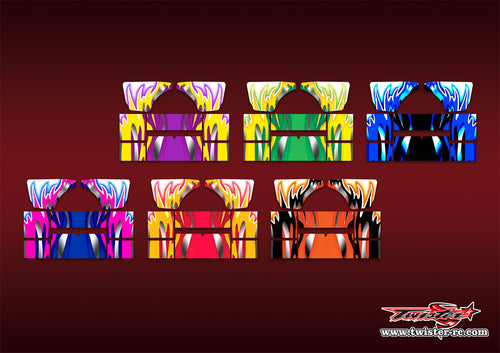 TR-M8RW-MA1  Mugen MBX8R Wing Metallic/Optical White Pattern Wrap ( Type A1 ) 6 colors