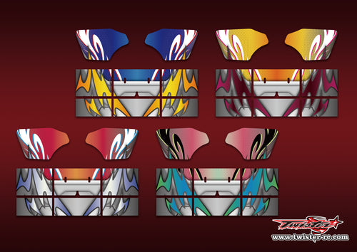 TR-M8W-MA14 Mugen MBX8 Wing Metallic/Optical White Pattern Wrap ( Type A14 )4 Colors