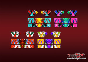 TR-M8W-MA20  Mugen MBX8 Wing Metallochrome/Optical white Wave Pattern Wrap ( Type A20 ) 4 colors