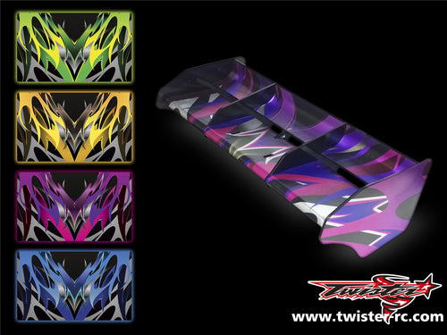 TR-M8W-MA2 Mugen MBX8 Wing Metallic/Optical White Pattern Wrap ( Type A2 ) 4 colors