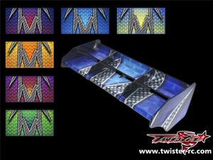TR-M8W-MA3 Mugen MBX8 Wing Metallic/Optical White Pattern Wrap ( Type A3 ) 6 colors