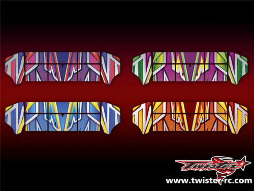 TR-M8W-MA4 Mugen MBX8 Wing Metallic/Optical White Pattern Wrap ( Type A4 ) 4color