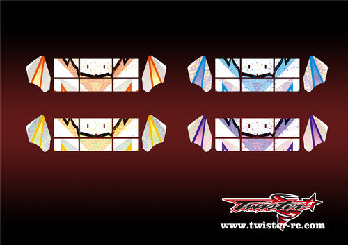 TR-M8W-MA6 Mugen MBX8 Wing Metallic/Optical White Pattern Wrap( Type A6 )4 Colors
