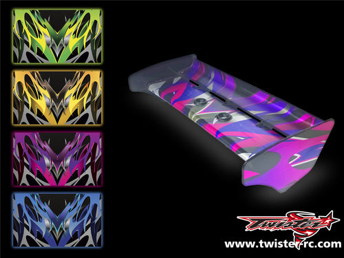 TR-K3W-MA2 Kyosho MP9 TKI3 Wing Metallic/Optical White Pattern Wrap ( Type A2 ) 4 colors