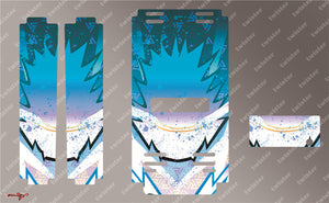 TR-MB-MA6 Mugen Off Road Starter Box Metallic/Optical White Pattern Wrap( Type A6 )4 Colors