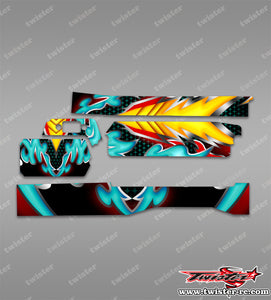TR-MBX8-MA20   Mugen MBX8 Radio Box Metallic/Optical White Pattern Wrap ( Type A20 ) 4 colors