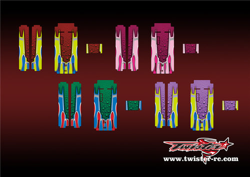 TR-MO-MA10 Mugen on Road Starter Box Metallic/Optical White Pattern Wrap ( Type A10 ) 4 Colors