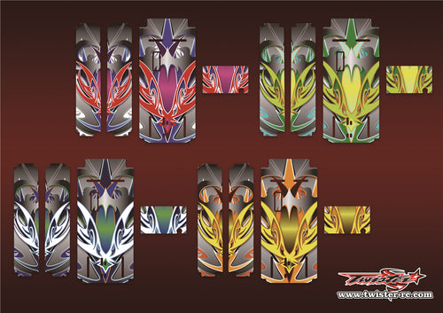 TR-MO-MA12 Mugen on Road Starter Box Metallic/Optical White Pattern Wrap ( Type A12 )4 Colors