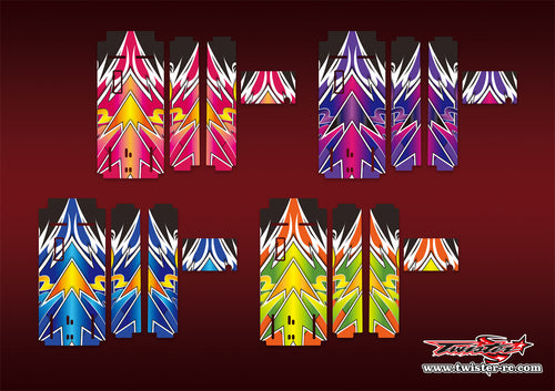 TR-MO-MA15 Mugen on Road Starter Box Metallic/Optical Whitee Pattern Wrap ( Type A15)4 Colors