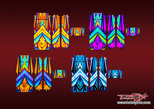 TR-MO-MA19 Mugen on Road Starter Box Metallic/Optical White Pattern Wrap ( Type A19 ) 4 Colors