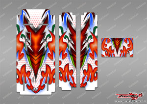 TR-MO-MA20  Mugen on Road Starter Box Metallochrome/Optical white Wave Pattern Wrap ( Type A20 ) 4 colors
