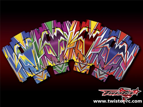 TR-MO-MA4 Mugen On Road Starter Box Metallic/Optical White Pattern Wrap ( Type A4 ) 4color