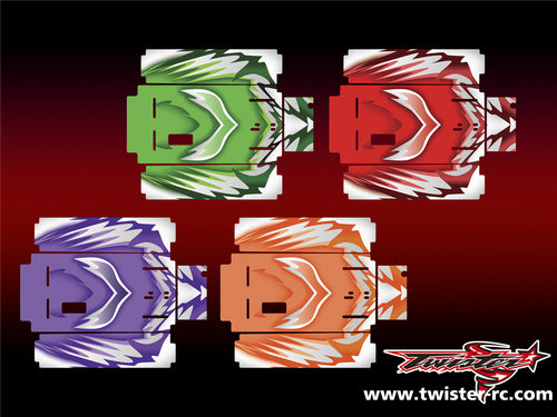 TR-MO-MA5 Mugen On Road Starter Box Metallic/Optical White Pattern Radio Wrap ( Type A5 )