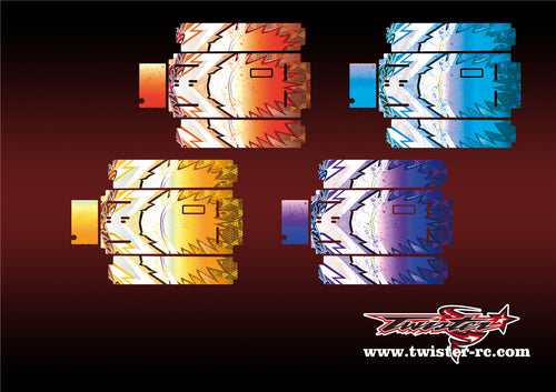 TR-MO-MA6 Mugen On Road Starter Box Metallic/Optical White Pattern Wrap( Type A6 )4 Colors