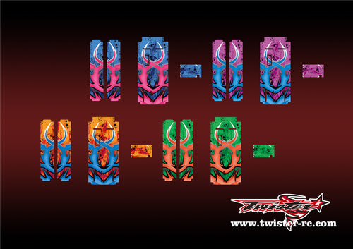TR-MO-MA7 Mugen On Road Starter Box Metallic/Optical White Pattern Wrap ( Type A7 )4Colors