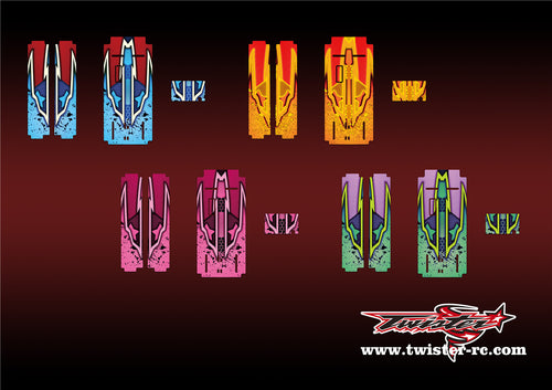 TR-MO-MA9 Mugen on Road Starter Box  Metallic/Optical White Pattern Wrap ( Type A9 ) 4 colors