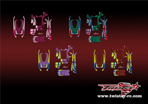 TR-MT4-MA10 Sanwa MT-4 Metallic/Optical White Pattern Radio Wrap ( Type A10 )  4 Colors