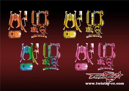 TR-MT44-MA11 Sanwa MT-44 Metallic/Optical White Pattern Radio Wrap ( Type A11 ) 4 Colors