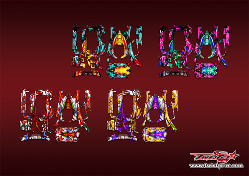 TR-MT44-MA20    Sanwa MT-44 Metallochrome/Optical white Wave Pattern Radio Wrap ( Type A20 ) 4 colors
