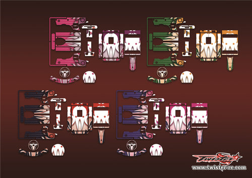 TR-NB4-MA13 Noble NB4 Metallic/Optical White Pattern Radio Wrap ( Type A13 )4 Colors