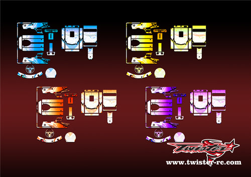 TR-NB4-MA6 Noble NB4 Metallic/Optical White Pattern Radio Wrap ( Type A6 )4 Colors