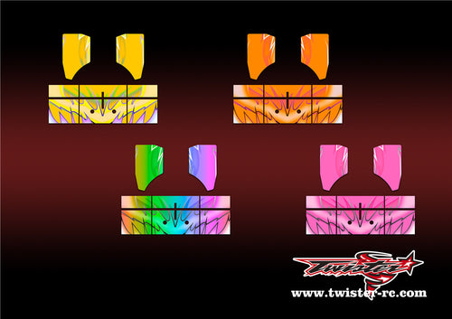 TR-NBW-MA11 Tekno NB48 2.0 Wing Metallic/Optical White Pattern Wrap ( Type A11 ) 4 Colors