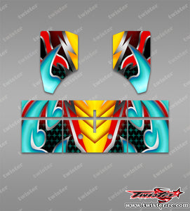 TR-NBW-MA20  Tekno NB48 2.0 Wing Metallochrome/Optical white Wave Pattern Wrap ( Type A20 ) 4 colors