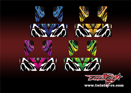 TR-NBW-MA2 Tekno NB48 2.0 Wing Metallic/Optical White Pattern Wrap ( Type A2 )
