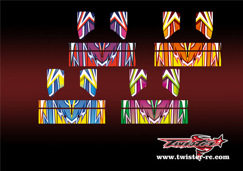 TR-NBW-MA4 Tekno NB48 2.0 Wing Metallic/Optical White Pattern Wrap ( Type A4 )