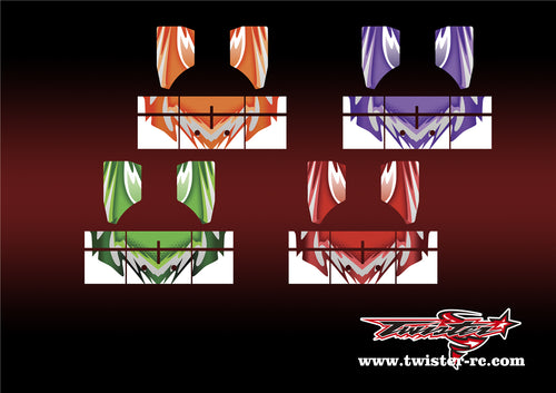 TR-NBW-MA5 Tekno NB48 2.0 Wing Metallic/Optical White Pattern Wrap ( Type A5 )