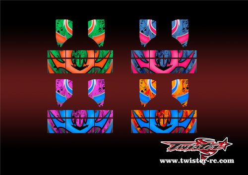 TR-NBW-MA7 Tekno NB48 2.0 Wing Metallic/Optical White Pattern Wrap ( Type A7 )4Colors