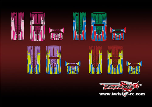 TR-QW-MA10 Q-World Starter Box Metallic/Optical White Pattern Wrap ( Type A10 ) 4 Colors
