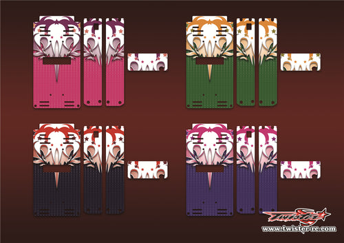 TR-QW-MA13 Q-World Starter Box Metallic/Optical White Pattern Wrap ( Type A13 )4 Colors