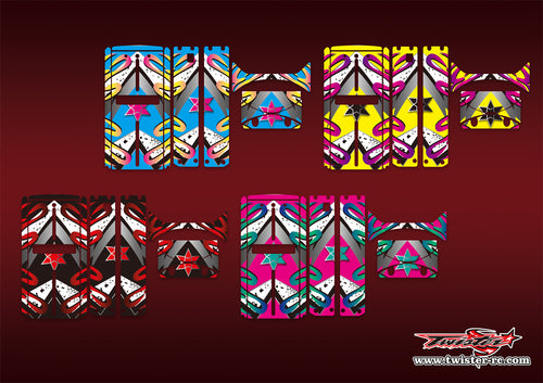 TR-QW-MA16 Q-World Starter Box Metallic/Optical White Pattern Wrap ( Type A16)4 Colors
