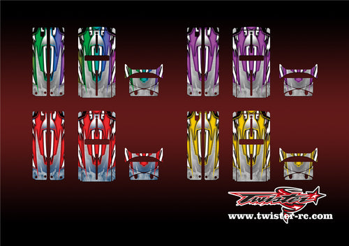 TR-QW-MA8 Q-World Starter Box Metallic/Optical White Pattern Wrap ( Type A8 ) 4colors