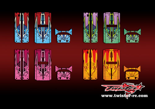 TR-QW-MA9 Q-World Starter Box Metallic/Optical White Pattern Wrap ( Type A9 ) 4 colors
