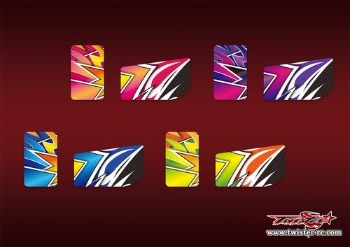 TR-RBMP9-MA15 Kyosho MP9 /MP10 radio box Metallic/Optical White Pattern Wrap ( Type A15)4 Colors