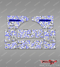TR-RC8B4W-MT4 Team Associated RC8 B4 Wing Optical White Pattern Wrap ( Type MT4 ) 4 Colors