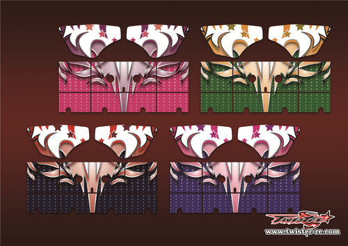 TR-S8W-MA13 Serpent SRX8 Wing Metallic/Optical White Pattern Wrap ( Type A13 )4 Colors