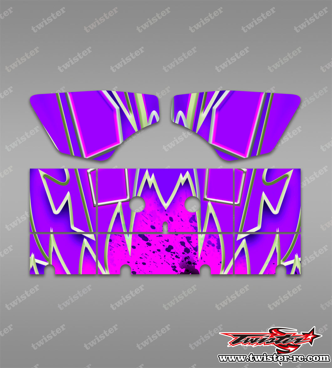 TR-S8W-MA18 Serpent SRX8 Wing Metallic/Optical White Pattern Wrap ( Type A18 )4 Colors
