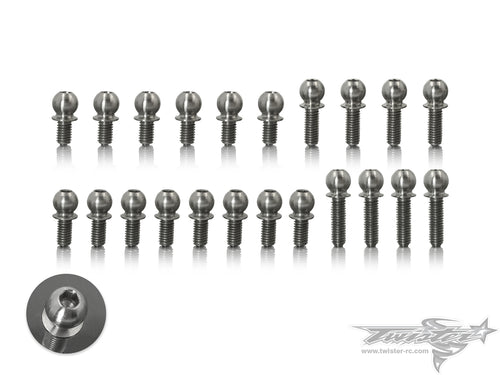 TR-T-OP76 64 Titanium 4.9mm Ball End  set ( For Xray T4 2018 )