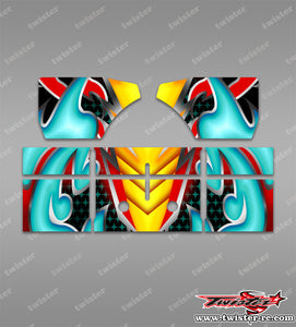 TR-T2.1W-MA20  TEKNO NB48 2.1 Wing Metallochrome/Optical white Wave Pattern Wrap ( Type A20 ) 4 colors