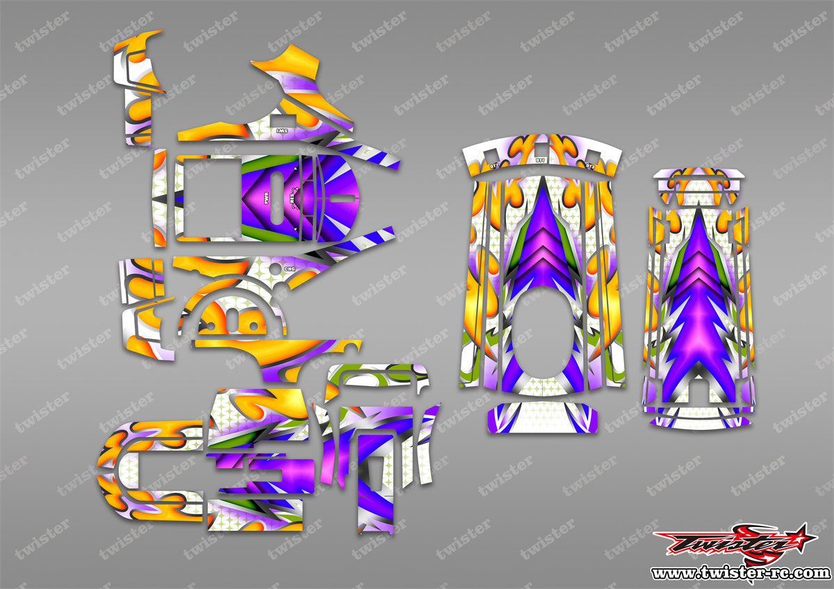TR-T3PV-MA20 Futaba T3PV Metallochrome/Optical white Wave Pattern Radi ...