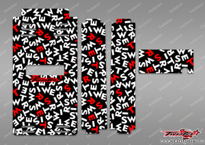 TR-TB-MT1 T-Work's Off Road Starter Box Optical White Pattern Wrap ( Type MT1 )4 Colors