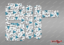 TR-TB-MT2 T-Work's Off Road Starter Box Optical White Pattern Wrap ( Type MT2 )4 Colors