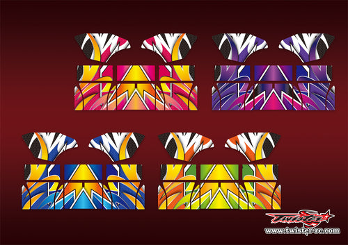 TR-TCW-MA15 Team C Wing Metallic/Optical White Pattern Wrap ( Type A15)4 Colors