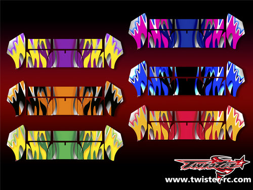 TR-TCW-MA1  Team C Wing Metallic/Optical White Pattern Wrap ( Type A1 )6 colors