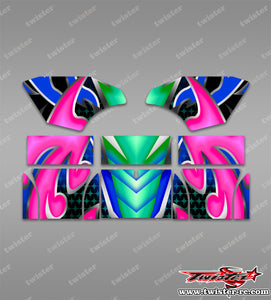 TR-TCW-MA20  Team C Wing Metallochrome/Optical white Wave Pattern Wrap ( Type A20 ) 4 colors