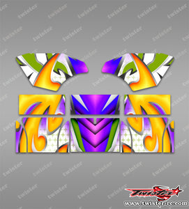 TR-TCW-MA20  Team C Wing Metallochrome/Optical white Wave Pattern Wrap ( Type A20 ) 4 colors