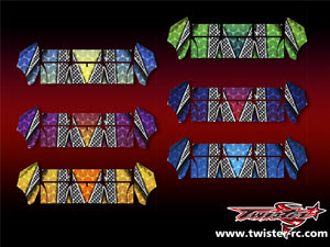 TR-TCW-MA3 Team C Wing Metallic/Optical White Pattern Wrap ( Type A3 ) 6 colors